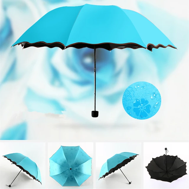 Ombrello Pieghevole Bambini Con Strisce Riflettenti - Antivento, Anti UV, Per Ragazzi E Ragazze - Foto 4