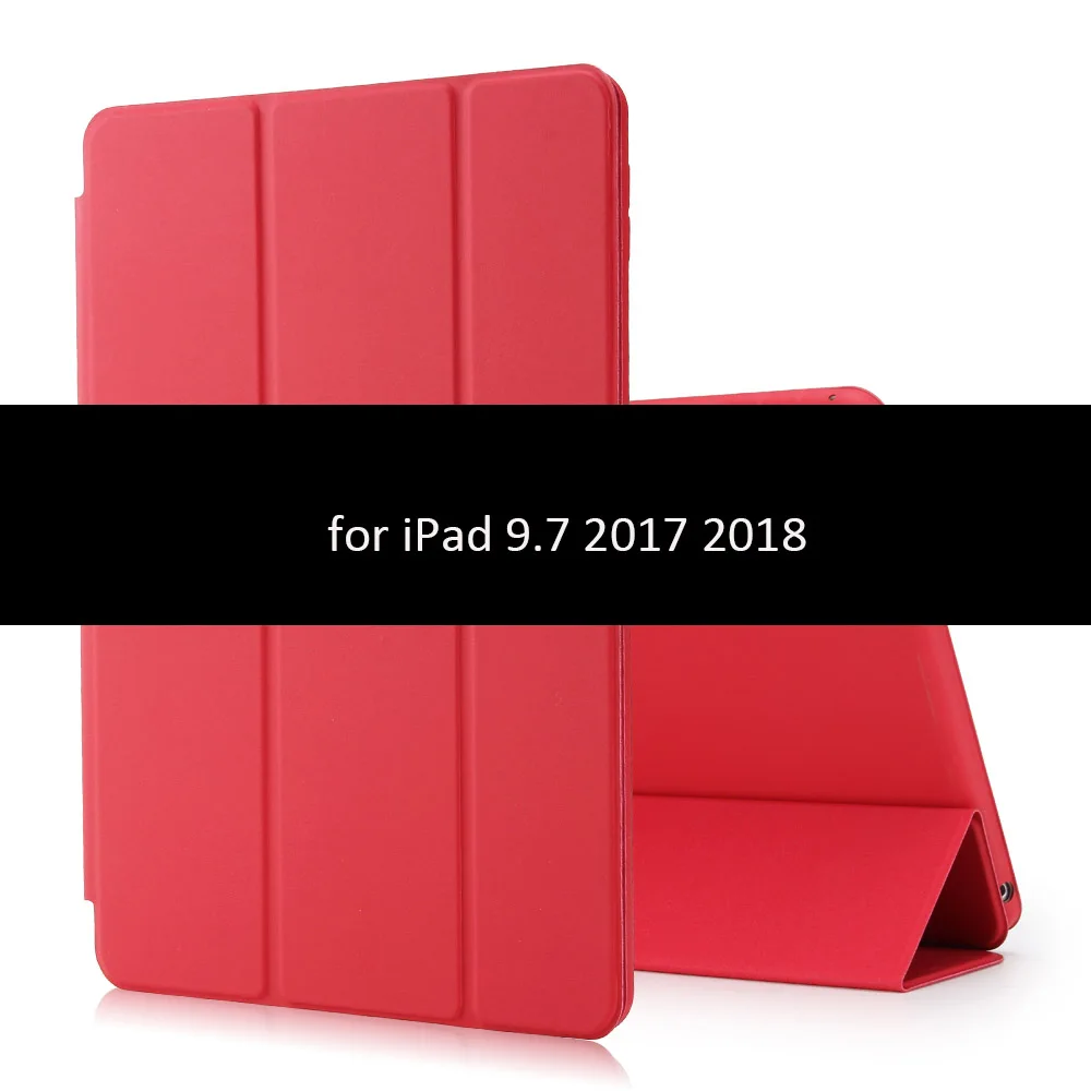 Чехол для iPad 9,7 дюймов GOLP из искусственной кожи противоударный смарт-чехол для iPad Mini 1 2 3 4 5 крышка - Цвет: Red-9.7