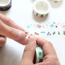 Jing shang Япония васи лента креативная и ветровая Акварельная лента для ручного счета клейкая лента альбом дневник украшение DIY красочная лента