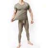 Sex Costumes For Men Pyjama Sleepwear Ultra-thin Tight Sleep Set Mens Black White Silk Super Stretch Sexy Male Pajamas Suit ► Photo 1/6