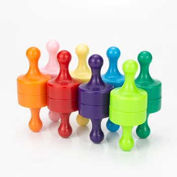 

RKZCT 10PCS Mixed Color Big Size Dia 29mm Practical Opaque Magnetic Pushpin Classic Chess Pattern Teaching Magnetic Thumbtack