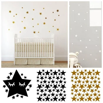 

Nordic style Five-pointed Star Wall Sticker,Cool DIY Wall Art Decals , Kids Room Bedroom Nursery Stars Stickers Home Decor