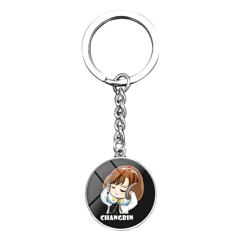 Kpop stray Детские брелки мультфильм милый подарок для фанатов collction kpop stray дети брелок Канцелярский набор Новое поступление - Цвет: CHANGBIN