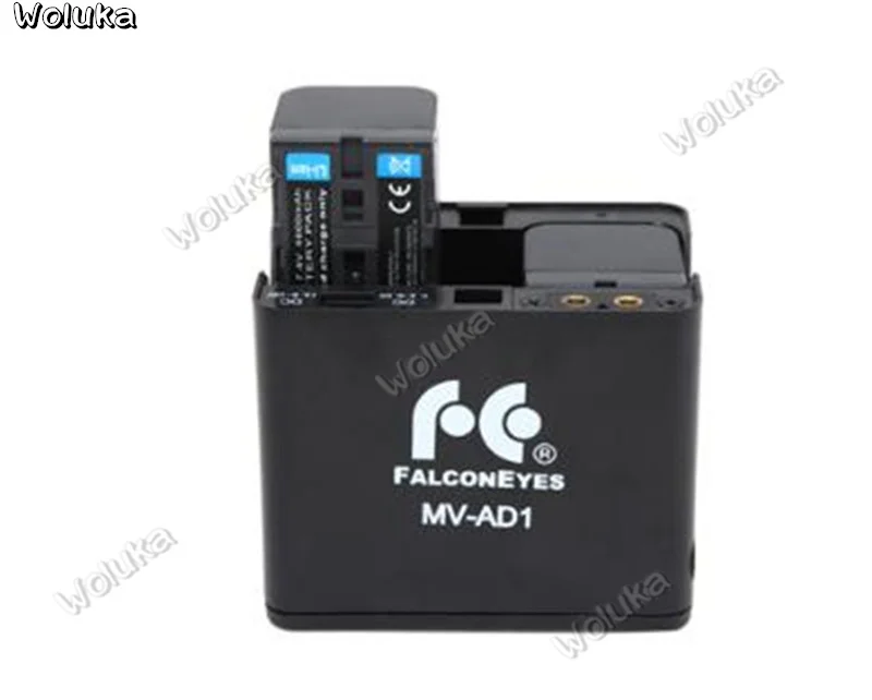 Falcon Eyes Держатель для батареи Чехол MV-AD1+ 2шт NP-F750A Аккумуляторы для FALCONEYES DVR-240D DVR-300DVC Светодиодный кольцевой светильник CD50 T03