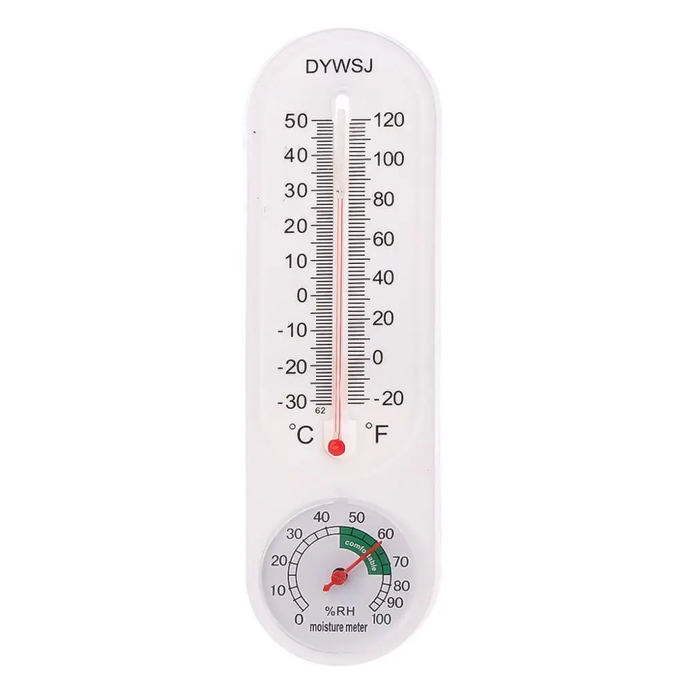 

Thermometer Hygrometer Mini Indoor Outdoor Wall Temperature Humidity Thermometer Meter Gauge