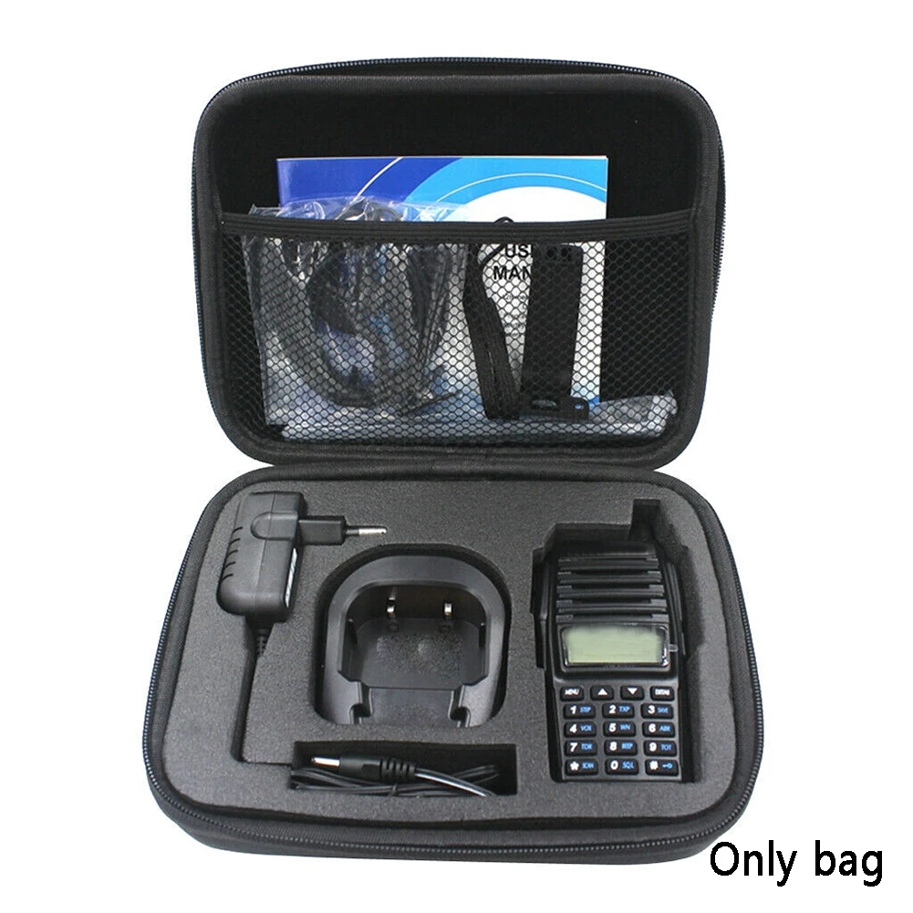 Protective Scratch Proof Hand Bag Walkie Talkie Case Accessories Hunting Portable Radio Travel Storage Box For Baofeng UV-82 afbeelding