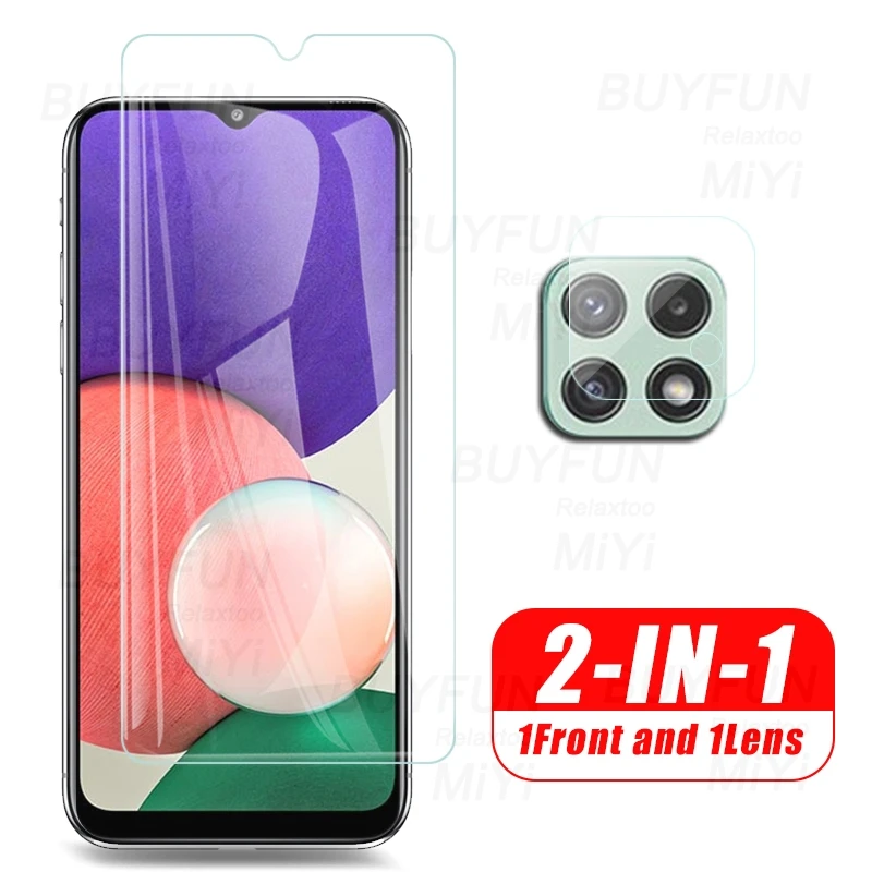 Sumsung A22S 5G Glass 1-To-2 Camera Protectors For Samsung Galaxy A22S 5G Protective Glass Sansung Gelaxi A 22S 22 S Phone Film mobile phone screen protector