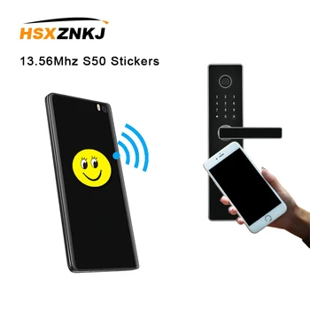 

10PCS/lot NFC 13.56Mhz S50 Writable IC UID Anti Metal Interference Cartoon Tags Stickers Proximity Card Label For RFID NFC Copie