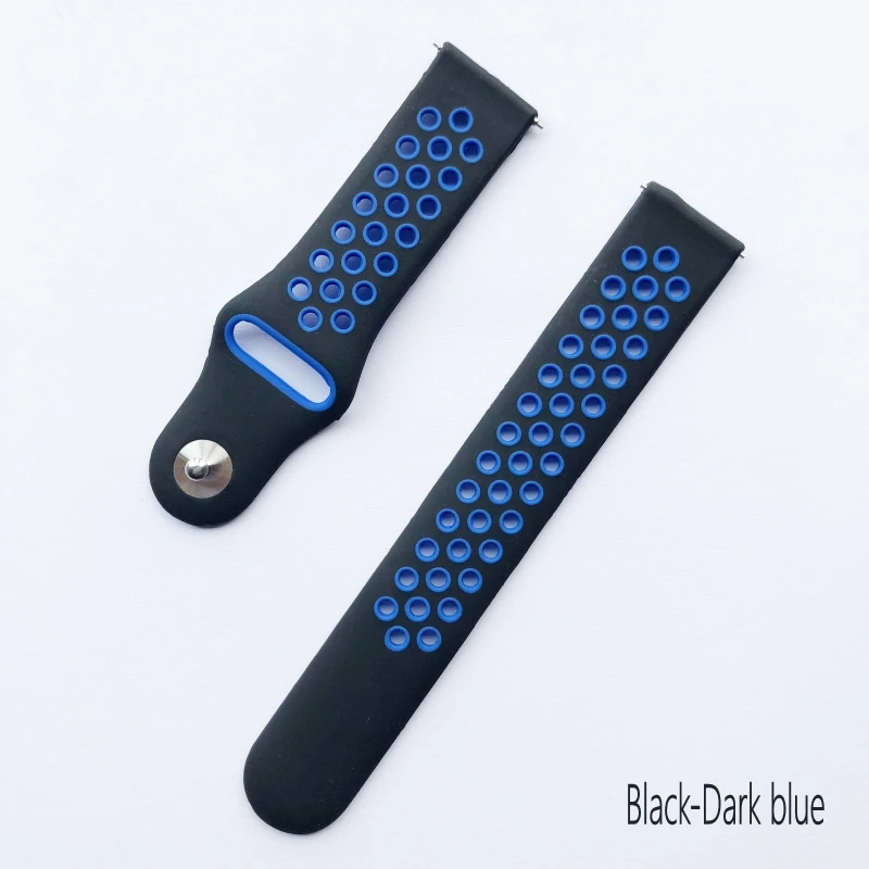 Двухцветный силиконовый браслет для Xiaomi Huami Amazfit GTR 42 мм 47 мм смарт-браслет для Xiaomi Amazfit gtr браслеты