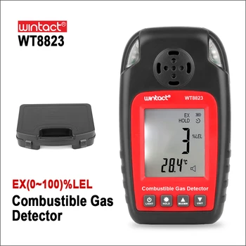 

RZ Combustible Gas Alarm Detector Gas Leakage Flammable Natural Digital LCD Display Gas Leak Detector Monitor Gas Analyzer