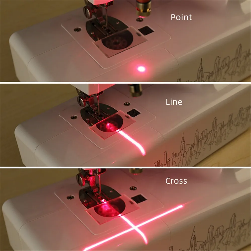 Máquina de costura de posicionamento a laser