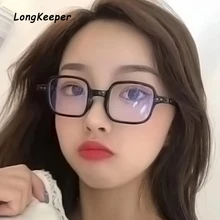 Женские очки, оправа для мужчин, анти-синий светильник, оправа для очков, винтажные Квадратные прозрачные линзы, очки, оптическая оправа для очков