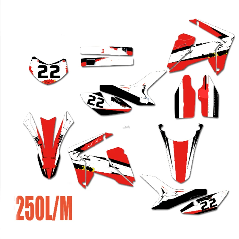 For 12-18 CRF250L/M Free Customized Motorcycle Graphics Stickers Sticker Kit Decal for Honda CRF 250L/M 20012- 2018 2013 2014 | Автомобили