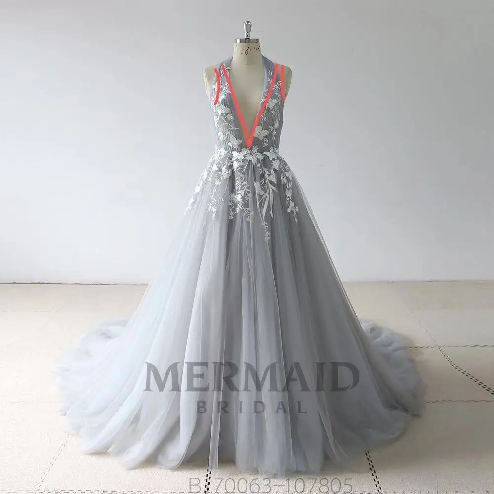 

Sexy open back lace evening dress for Mme