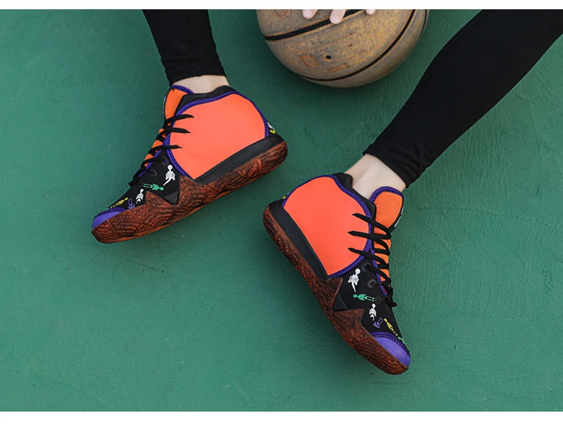 Большие размеры; Два цвета; баскетбольные кроссовки jordan kyrie 4; баскетбольные кроссовки для Хэллоуина; белые мужские кроссовки Jordan