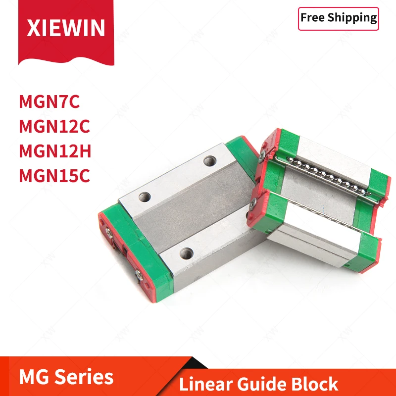 

Free Shipping MGN7C MGN12H MGN12C MGN15C carriage block Slider For MGN9 MGN12 MGN15 linear guide Rail for 3d printer CNC parts