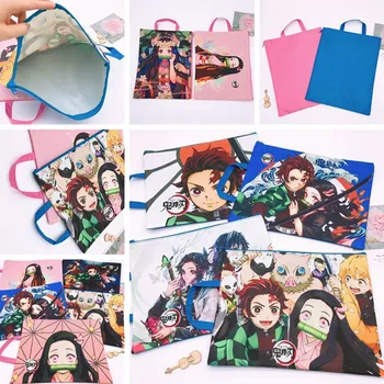 

Anime Demon Slayer Kimetsu No Yaiba File Folder A4 Organizer Document Bag Folders For School Office Learning Supplies