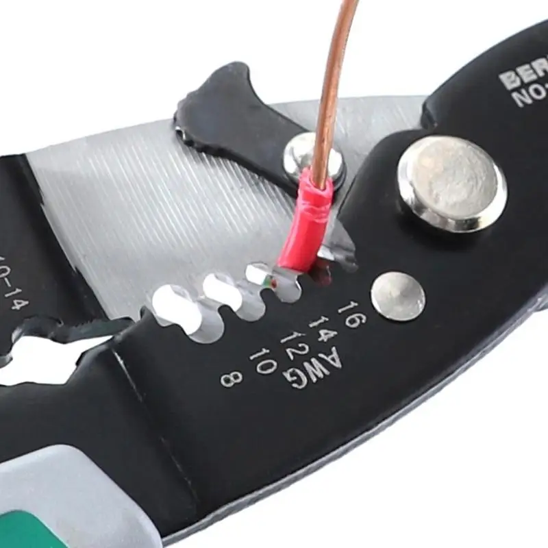 Противоскользящая рукоятка для зачистки проводов мульти-функциональный кабель режущий обжимной щипцы кусачки для снятия изоляции провода инструмент для зачистки проводов обжимной инструмент