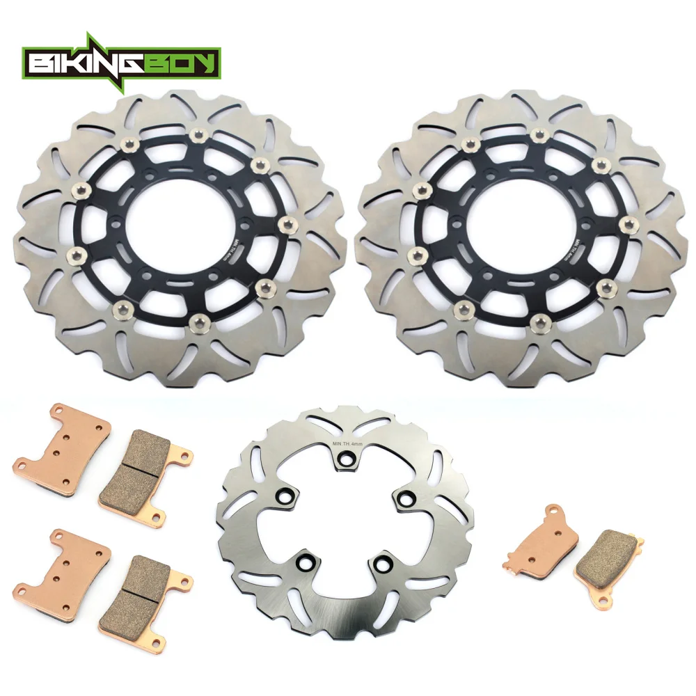 BIKINGBOY для SUZUKI GSXR GSX-R 1000 2009 2010 2011 2012 2013 K9 L0-L5 волнистые спереди и сзади тормозные диски роторы колодки