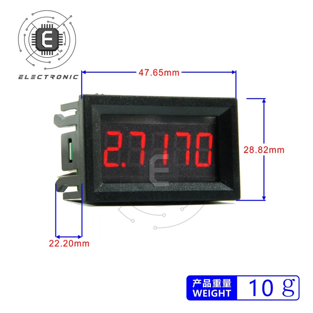 0,56 Zoll Vierdraht Fünfstelliges hochpräzises DC-Digitalamperemeter DC 0,000000-3,0000 A Stromtester Messgerät – Detail 11