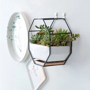 

Arrangement Container Flower Pot Set Windowsill Bracket Tray Gifts Living Room Wall Mounted Nordic Style Retro Home Decoration
