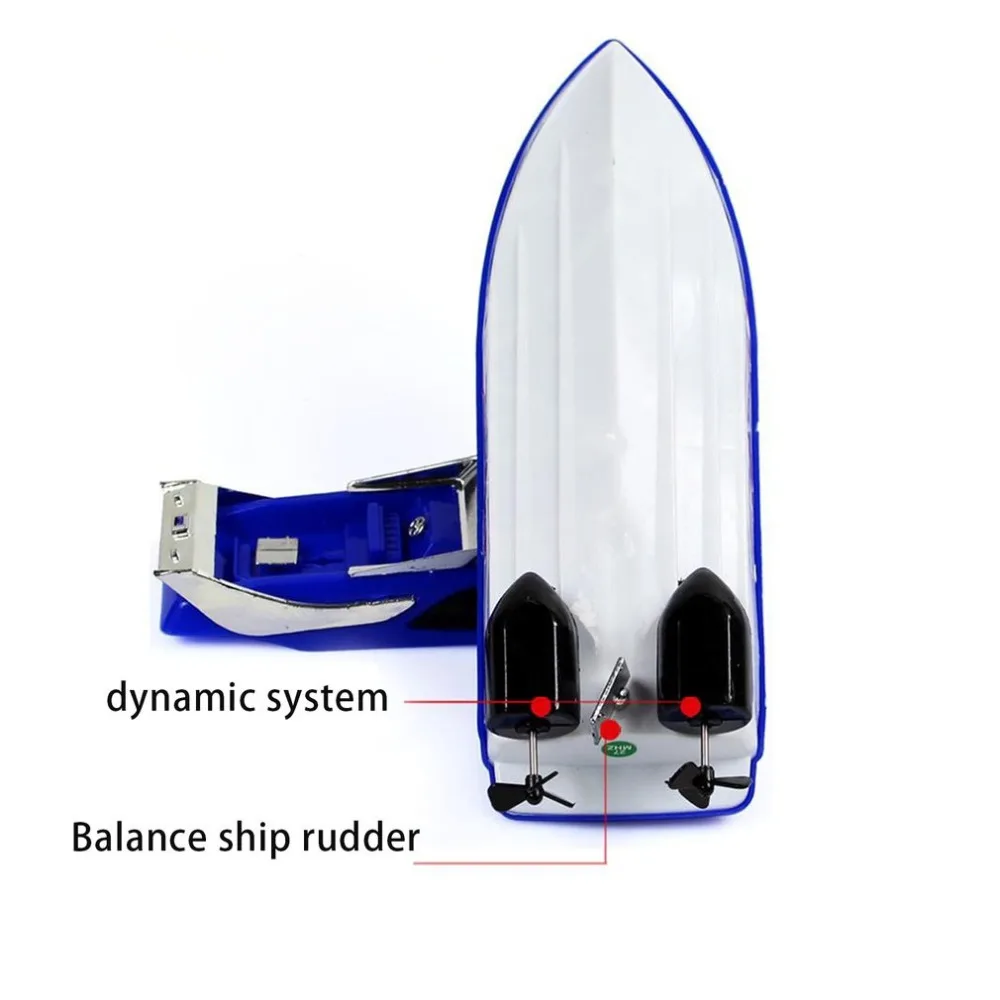 RC Speedboat Super Mini Electric Remote Control High Speed Boat Ship 4-CH RC Boat Game Toys Birthday Gift Kid Children Toys Gift