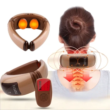 

Rechargeable USB Smart Neck Massager Electric Infrared Heating Health Care Cervical Pulse Neck Massage Acupuncture Stimulator