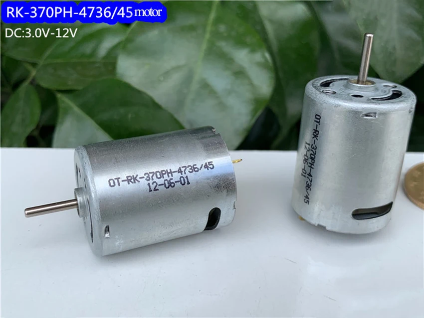 1 шт. RK-370PH-4736 3 в 6 в 7,4 в 12 В высокая скорость DC карбоновая щетка микро моторная модель водяная игрушка в виде бомбы Электрооборудование