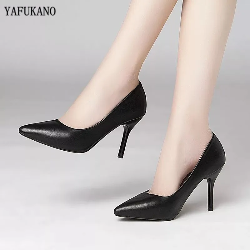 matte black pumps