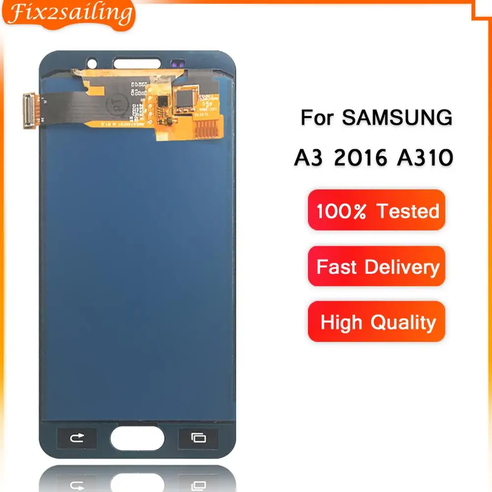 FIX2SAILING 100% Tested Working LCD Display Touch Screen Digitizer Assembly For Samsung Galaxy A3 2015 A300 A3000 A300F A300M | Мобильные