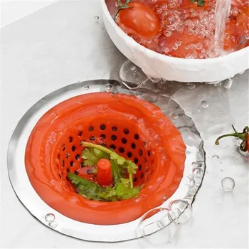 

Sink Filter Stainless Steel Floor Drain Anti-Clogging Drain Plug Portable Filter Hair Catcher Bathroom Kitchen Deodorant Plug