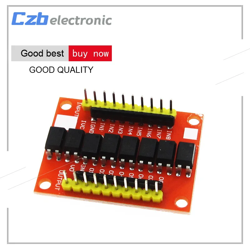 12V 8 CH канальная оптопара монтажная плата высокий уровень триггера изолированный