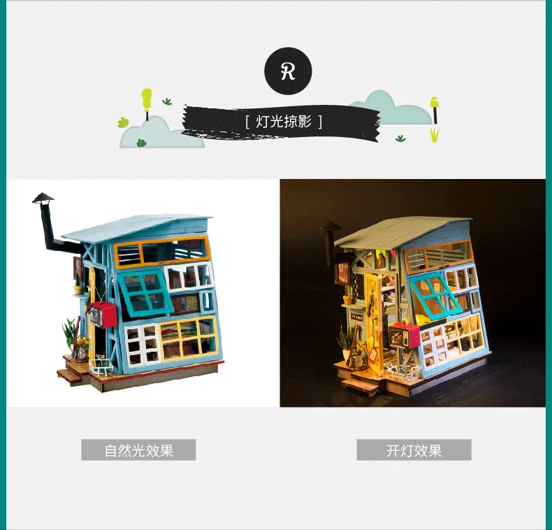 Robotime детская игрушка 3D головоломка модель ручной работы Дерево DIY для изготовления каюты для подруги подарок на день рождения кусочки волос