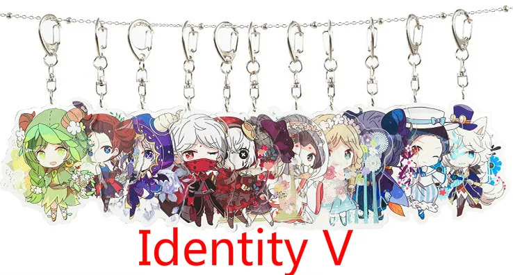 Игра идентичность V брелок для ключей Emily ALE Emma Woods Freddy Marta Трейси резник косплей