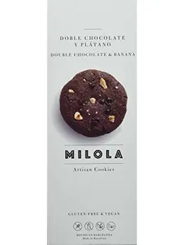 

Milola, Galleta de Doble Chocolate y Plátano - 3 de 140 gr. (Total 420 gr.)