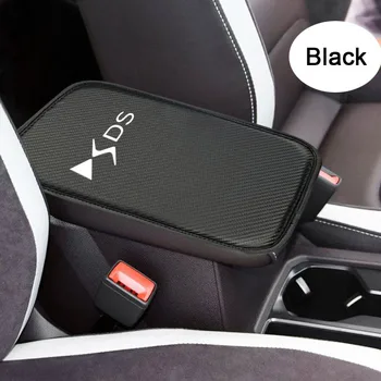 

1Pcs Carbon Fiber Leather Car Armrest Box Pad for Citroen DS Auto Center Console Arm Rest Seat Box Pad