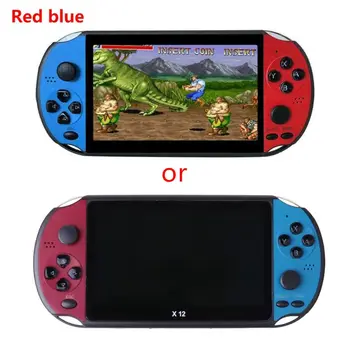 

X12 5.1\" Colorful Screen Retro Game Console 128Bit Handheld Game Host Machine G6DD