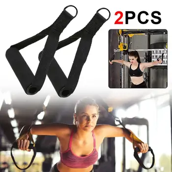 

Gym Handle Extra Wide Foam Grips Heavy Duty D-ring Pull Rope Cable Tube Accessories Handle Resistance Bands