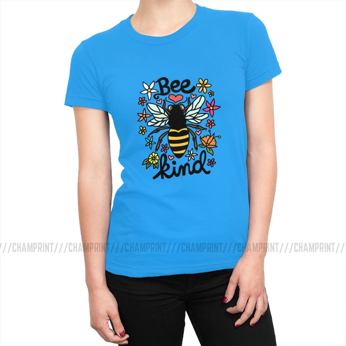 The Earth environment Bee kind Футболки Женские Классические хлопковые футболки Гранж Топы И Футболки в стиле рок женская одежда размера плюс - Цвет: Мятный
