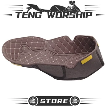

Motorcycle accessories PU Leather Seat Bucket Liner Cushion Shockproof Storage Box Leather Rear Trunk For pcx150 pcx 150