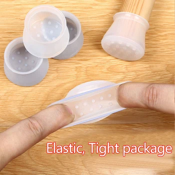 

Household Moisture-Proof Table Mat Wear-Resistant Silica Gel Stool Chair Leg Cap Scratch-Resistant Protective Case Seat Cover