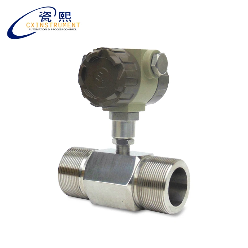 

0.04-0.25m3/h pulse output none display water oil Turbine flowmeter flow water meter