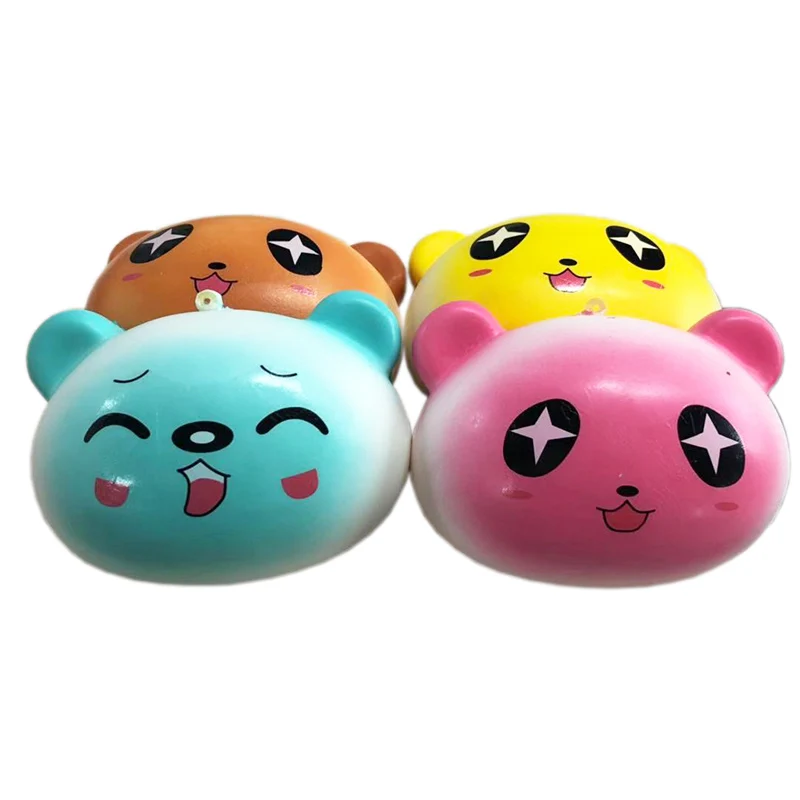 Kawaii Smile Bear Squeeze Toys медленно восстанавливающий крем ароматизированный снятие стресса мягкие игрушки антистресс для детей Детские игрушки 10*7 см