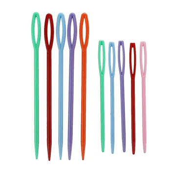 

10pcs 2 Size Small Large Children's Plastic Needles for Sewing