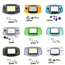 Capa invólucro game boy gba, caixa dura com lente de tela, substituição para console de gameboy