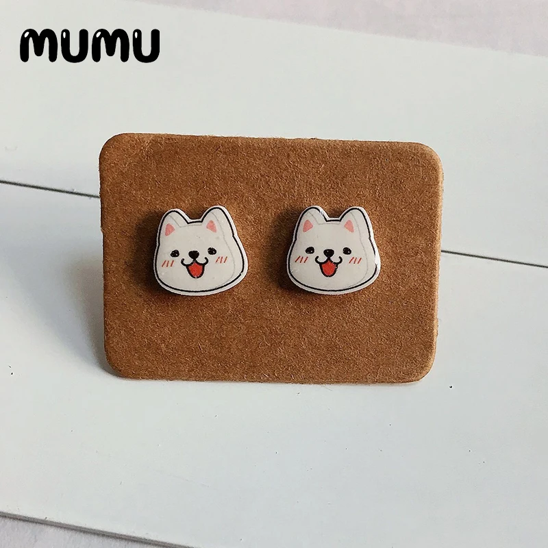 2021 New Mountain Forest Travel Scenery Book Stud Earring Epoxy Jewelry Resin Acrylic Earrings Handmade Gifts Girl