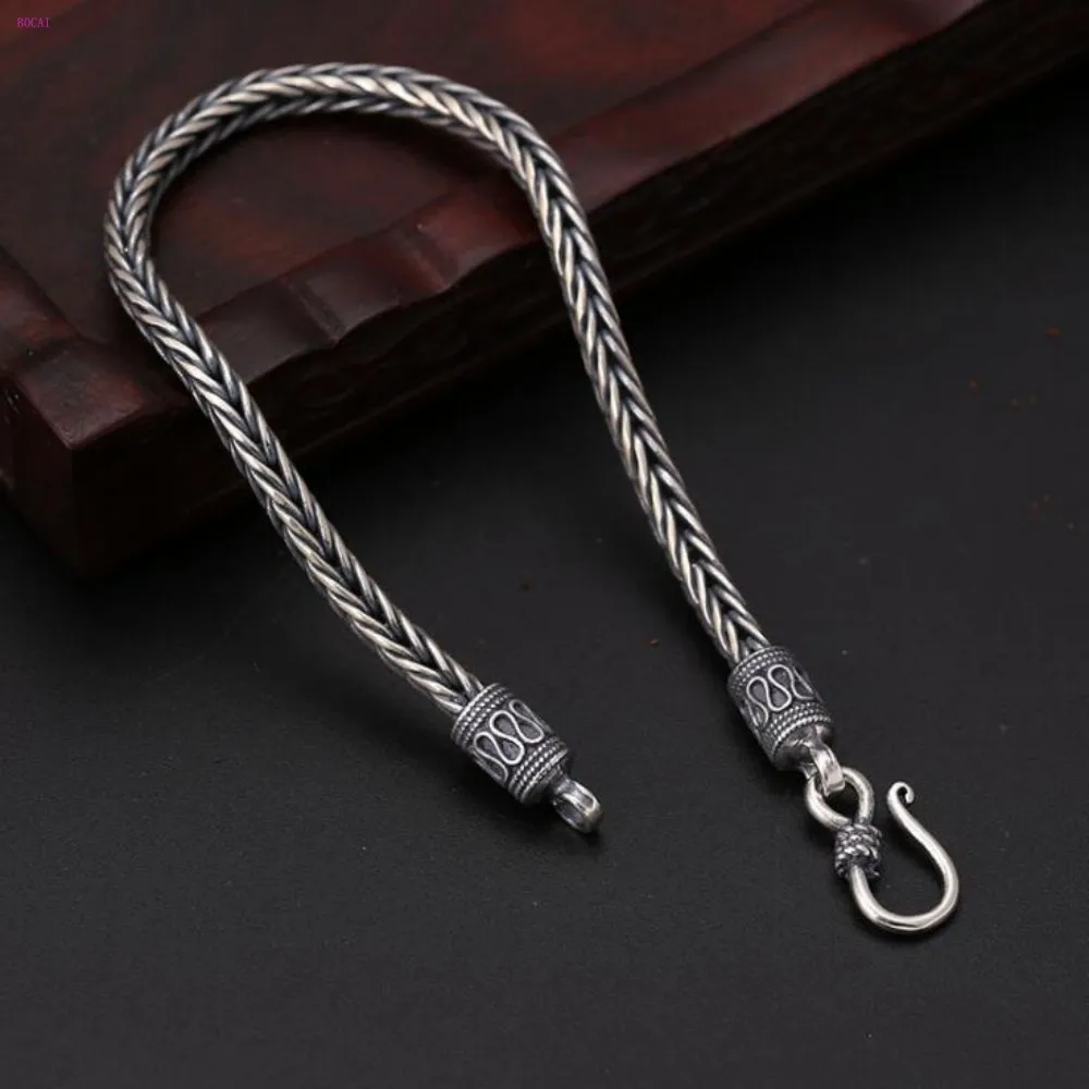 S925 Серебряные модные приливные украшения Популярные Ретро Девы Марии Ретро Женские тайские серебряные браслеты для женщин Новая мода