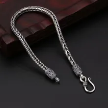 S925 Серебряные модные приливные украшения Популярные Ретро Девы Марии Ретро Женские тайские серебряные браслеты для женщин Новая мода