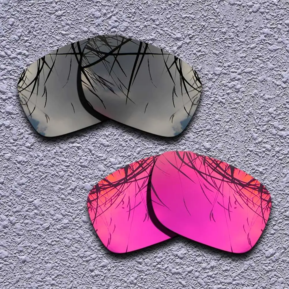 Black-Purple Red 2 пары поляризованных сменных линз для солнцезащитных очков Oakley Holbrook-несколько вариантов - Цвет линз: Black-Purple Red