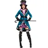 Alice in Wonderland Clown Mad Hatter Costume for Adults Women Fantasias Sexy Magician Cosplay Halloween Carnival Magic Dress ► Photo 1/5